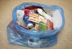 recycling bin collections bags