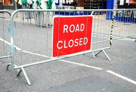 Closing a road for an event