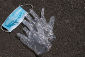 Face masks and disposable gloves