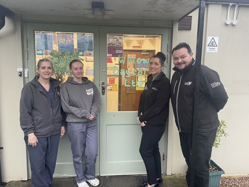 Willow care staff with Cara